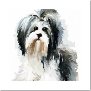 Biewer Terrier Watercolor - Dog Lover Gifts Posters and Art